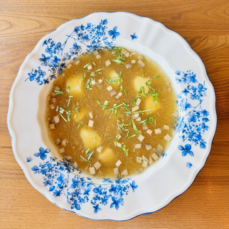 Б Суп с белыми грибами